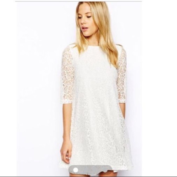 Asos petite - White lace dress - Picture 2 of 8